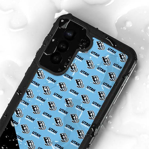 NHL Utah Mammoth Logo Pattern Galaxy S24 Waterproof Case